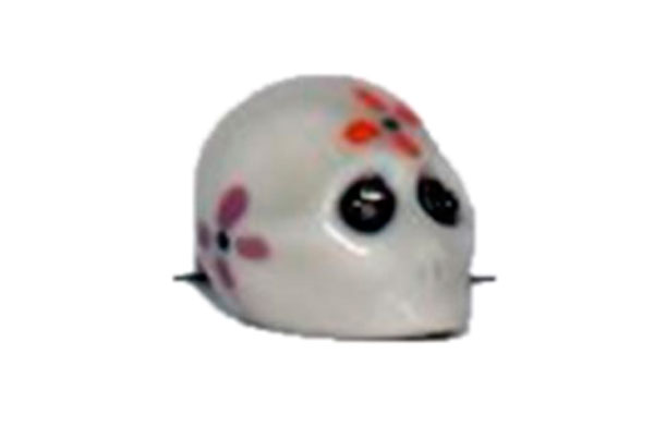 Coleccionable de Día de Muertos con forma de Calavera tipo azúcar 3D